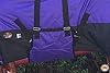 HILASON 1200D Winter Waterproof Poly Horse Turnout Blanket Belly Wrap Purple | 72 in #4