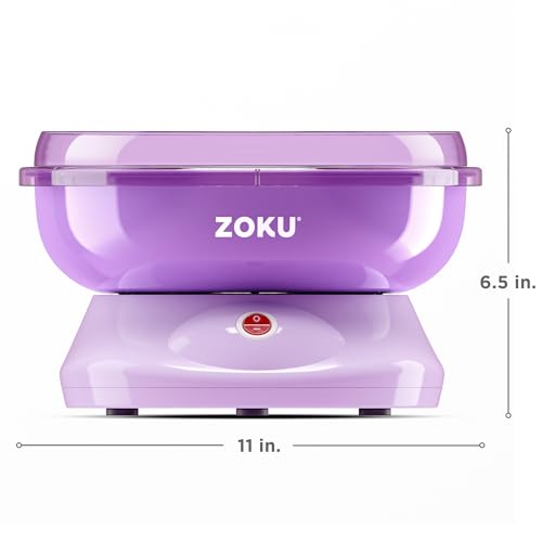 ZOKU Cotton Candy Maker, Countertop Cotton Candy Machine, Includes 10 Paper Cones, Enjoy Homemade Treats in Minutes - Thumbnail 3