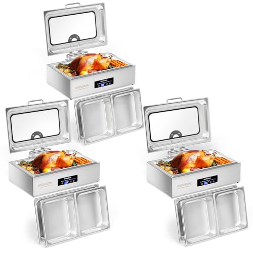 3-Pack Electric Chafing Dish Set