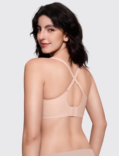 Image of LetsJoli Jelly Bras for Women Lace Deep V Wireless No Underwire Comfortable