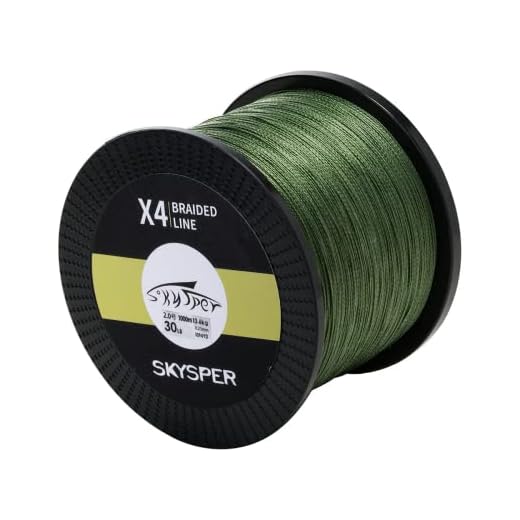 SKYSPER Upgraded Braided Fishing Line 10LB 15LB 20LB 30LB 60LB 80LB 100LB 1093 Yard PE 4 Strands Super Strong Fishing Line - Abrasion Resistant, Low Memory, Zero Stretch