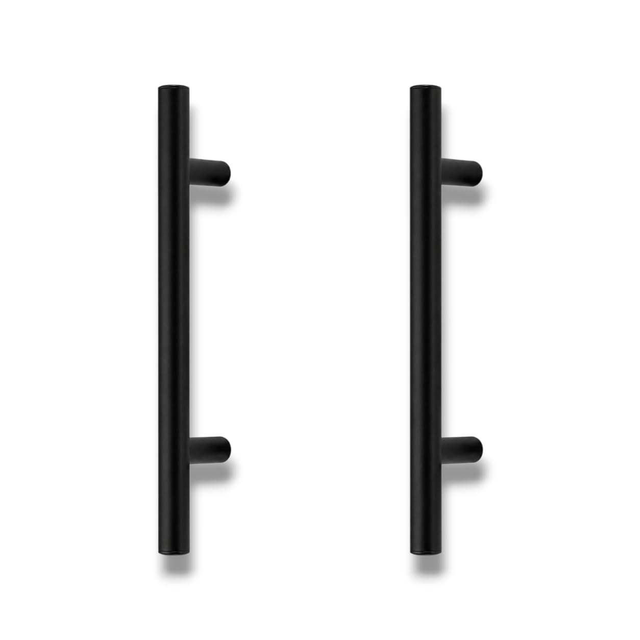 Atom 8 Inch LHDL Steel Cabinet Pull Handle, Black Matte Finish Kitchen Cabinet & Drawer Handles, Durable & Elegant Furniture & Door Hardware for Home, Bedroom, Office, Hotel Wardrobe(2 Pack)-image-8