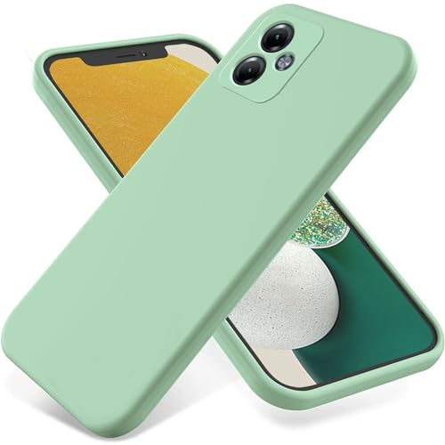 BIOPLJ Case for Motorola Moto G84 5G Heavy Duty Protective Case with Tempered Glass Slim Fit Shock Proof Design Soft Flexible Shock-Absorption Case Motorola G84 Case (Green A)