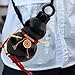Lanxitown Gourd Water Bottle 800ml/28oz Gourd Style Water Bottle with Mini Golden Cudgel and Copper Coin Decorative Rope and DIY Stickers Chinese Retro-Inspired