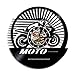 LTMJWTX Retro klasyczny wyścigi motorowe reklama sztuka oryginalny prezent unikalny dekoracyjny zegar ścienny z płyty winylowej vintage design zegary