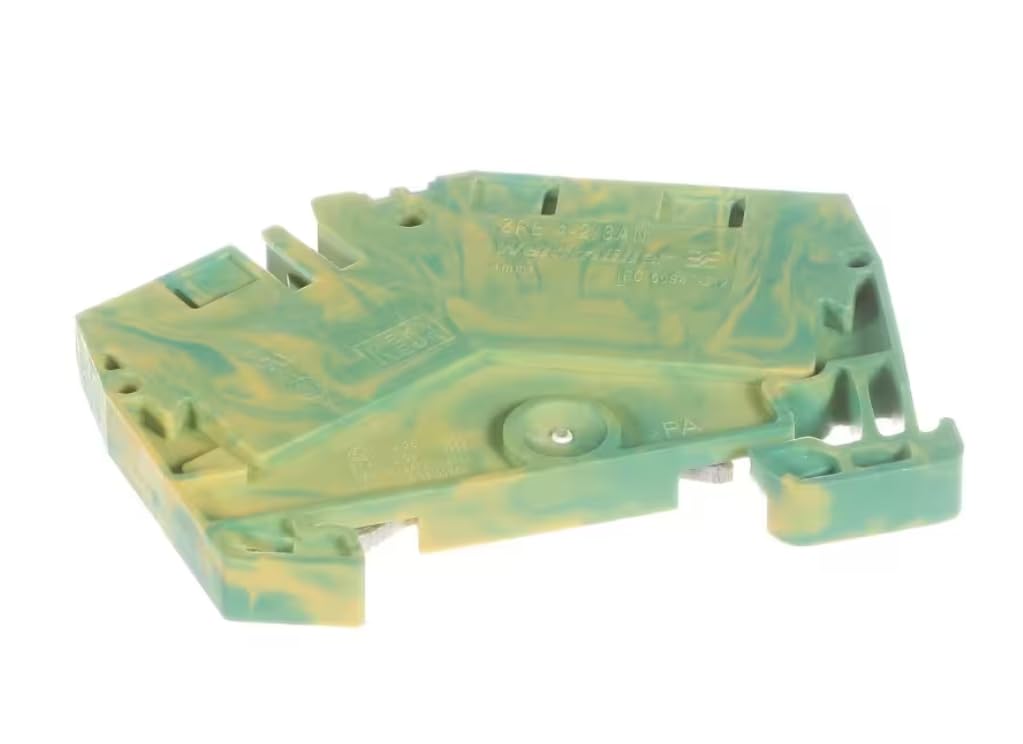 Fits Taylor ZPE 4-2/3AN 60947-7-2 16.0036U Terminal Block Section, 3 Pole, Green/Yellow, 4MM2