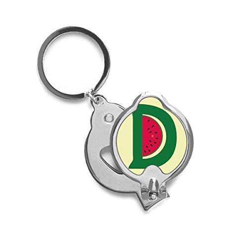 Coupe-ongles mignon motif pastèque alphabet D idéal pour votre trousse de voyage