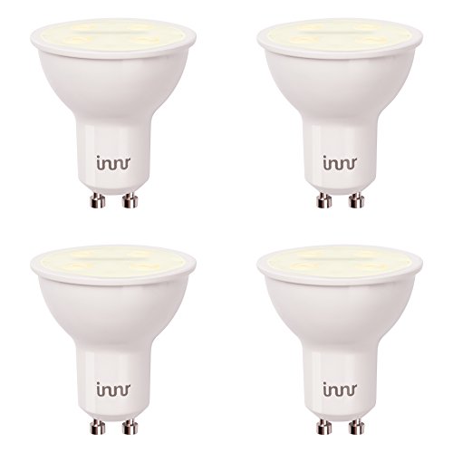 Preisvergleich Produktbild Innr GU10 LED-Leuchtmittel, 4 Stück, Weiß (steuerbar über Smartphone, iOS / Android, kompatibel mit Hue) RS 125