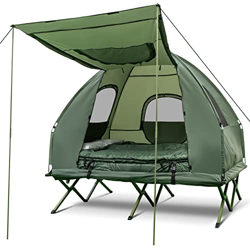 Carpa DORTALA para 2 Personas con Cama Elevada y Colchón