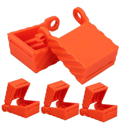 STOBAZA 4pcs Woodworking Jig Clamps Band Clamp Ratchet Stainless Panel Clamp for Woodworking Strap Woodworking Tools Fixing Accessories Orange Abs