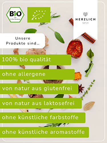 BIO Zistrosenkraut 500g - Cistus Incanus - 100% loses Zistrosenkraut, naturbelassen, geschnitten - Premium Bio-Qualität - per Hand geprüft und abgefüllt in Deutschland | Herzlich Natur