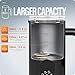 Milk Frother, Electric Milk Frother and Steamer 4 in 1 Automatic Coffee Steamer Frother, 11.8OZ / 350ML Warm and Cold Foam Frother for Coffee,Latte, Cappuccino, Macchiato, Hot Chocolate