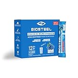 BioSteel Hydration Mix - Sugar Free, Essential Electrolyte Sports Drink Powder - Blue Raspberry - 12 Single Servings