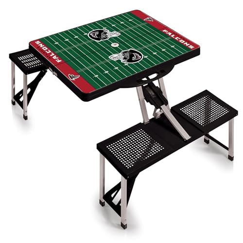 Image of PICNIC TIME NFL Picnic Table Portable Folding Table with Seats and Umbrella