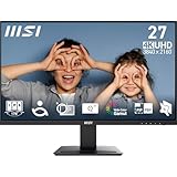MSI PRO MP273U 27 Inch UHD Office Monitor - 3840 x 2160 IPS Panel, PIP/PBP, Wide Color Gamut, Eye-Friendly Screen, Built-in Speakers, Tilt-Adjustable - HDMI 2.0b, DP (1.4a)