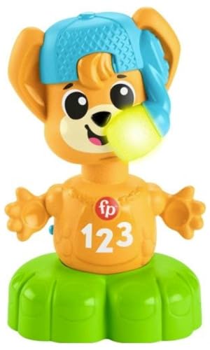 Fisher-Price Juguete Educativo para bebés y niños pequeños, Beat Bande Spring & Sing Fuchs Bruno con Sonidos y Luces para niños a Partir de 9 Meses, edición Alemana HYL29
