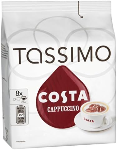 Tassimo Costa Cappuccino Coffee (16 pods, 8 servings)
