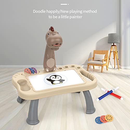Brinquedo de desenho do projetor, Brinquedos de prancheta de desenho infantil de dinossauro, Mesa de