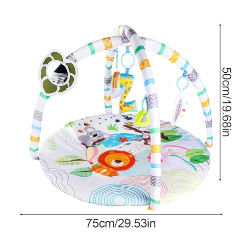 Tapis d'éveil pour bébé doux grand format pliable salon et extérieur