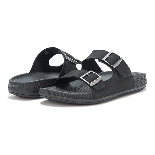 Skechers Women's Hyper Slide-Vida Sandal, Dark Taupe, 8 M3