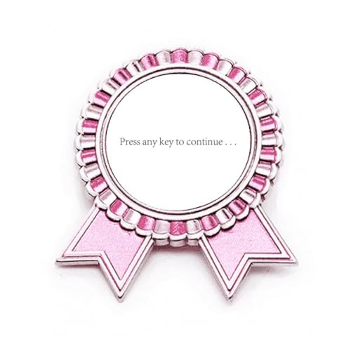 Broche badge pin rose pour costume de cérémonie et remise de prix médaille M