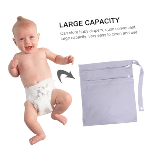 Bolsa organizadora para pañales VICASKY gris miniatura 5