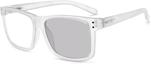 Eyekepper Gafas de lectura fotocromáticas de transición de gran tamaño con marco grande