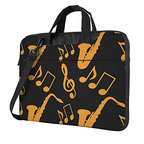 Sac pour ordinateur portable fin avec bandoulière, sacoche musique homme femme pour ordinateur