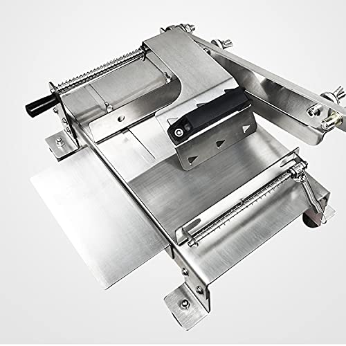 Manueller Fleischschneider Allesschneider Aus Edelstahl Mit 230mm Klinge Wurstschneidemaschine Mit Einstellbare… – Bild 3