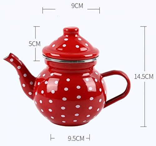 WSSSH Cafetera esmaltada para Acampar, percolador de café, Tetera, Tetera, Tetera, Tetera para Campamento, Grupos de… - Imagen 3