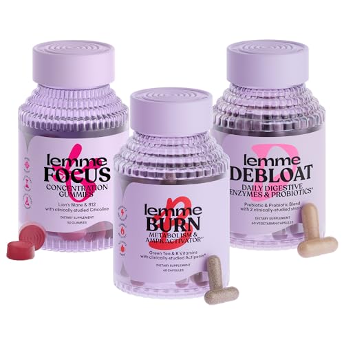 lemme gummies glp 1 reviews Amazon.com: Lemme Burn, Debloat & Focus Bundle | Metabolism & Fat Burning +  Bloating & Gas Relief Capsules + Focus & Brain Health Gummies |  Gluten-Free, Non-GMO