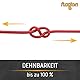 fuxton Gummiseil 8 mm 10 m rot, elastisch (Expanderseil, Gummiband, Gummischnur, Gummileine, Gummikordel, Planenseil, Spannseil, Seil Plane)