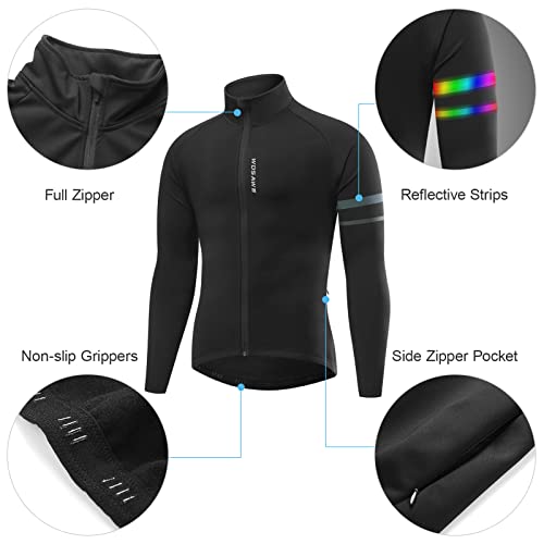 Chaqueta de ciclismo para hombre negro talla M miniatura 4