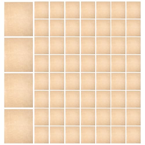 Papel Xuan semicrudo PRETYZOOM 100 hojas de papel de arroz retro para caligrafía y pintura