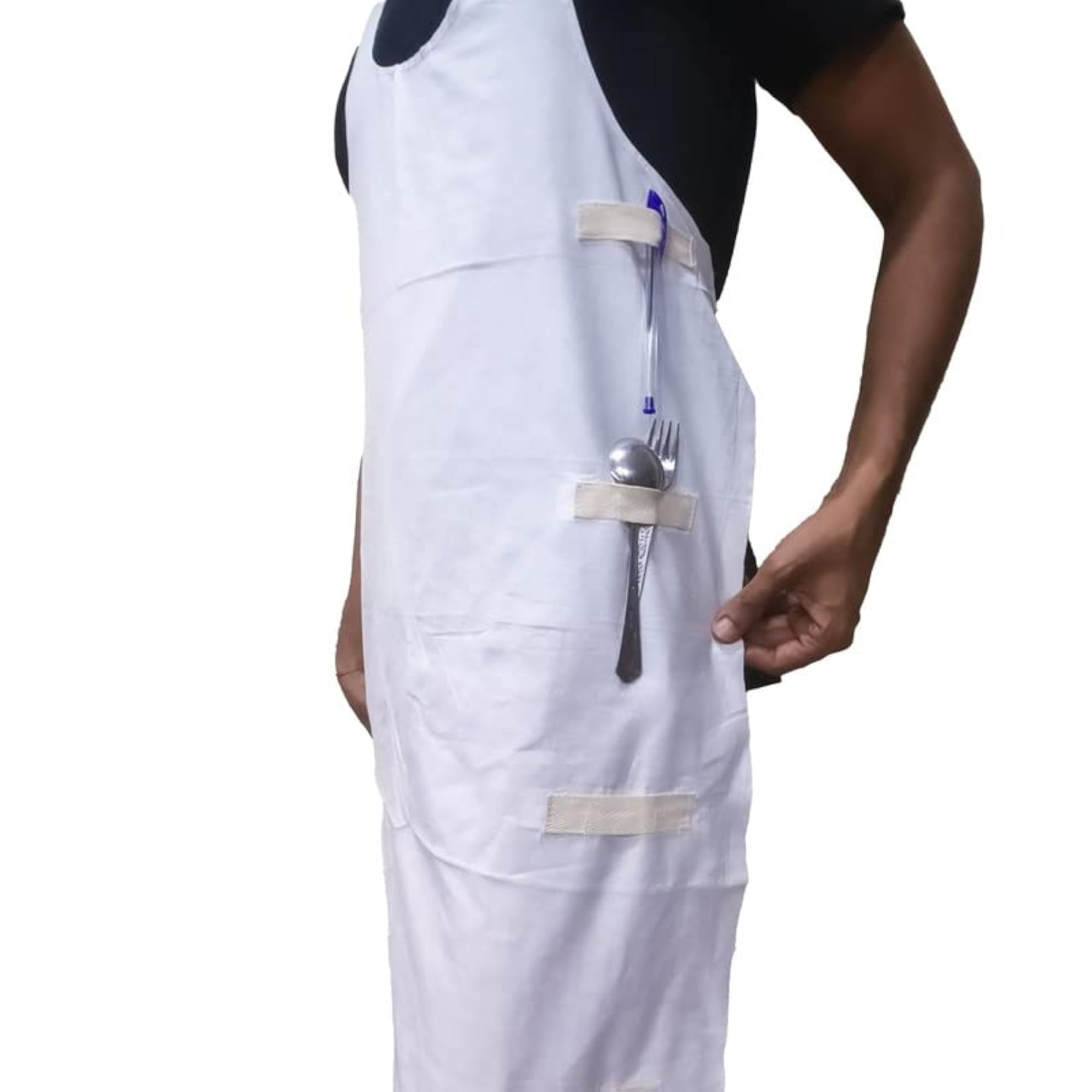 Long Length Apron/Cotton Kitchen Apron/Adjustable Unisex Kitchen Apron