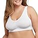 Just My Size Women's Pure Comfort Bra, White, 2X