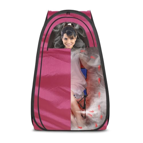 Image of Kawachi Portable Steam Cabin for Steam Sauna Therapy for Slimming and Beauty (Steam Generator not provided) (i88-Pink)