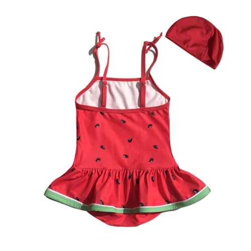 Image of Baby Girls One Piece Swimsuit Yellow Swimwear Fruit Pineapple Bathing Suit Summer Beach Wear with Ruffle Butt