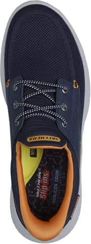 Skechers - Mens Relaxed Fit: Cyrus - Eagan Slip On Shoes, Color Navy, Size: 10.5 M US2