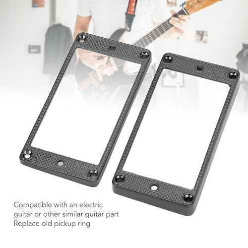 2 Unidades de Anel de Captador Humbucker Estrutura de Montagem de Metal Substituição de Fundo Plano