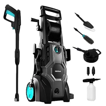 Cecotec Idropulitrice ad alta pressione HydroBoost 2400 AdvanceClean 2400 W, Casa, Giardino o Auto, Portata max 480 l/h, 180 bar di pressione massima, pompa in alluminio, raggio d'azione 14m