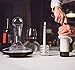 Venero Wine Decanter Aerator Set - Lead Free Crystal Glass Carafe and Stopper - Aerating Liquor Pourer with Lid for Red Wine, Cognac, Bourbon, Scotch, Irish Whiskey - Luxury Gift Box for Men or Women