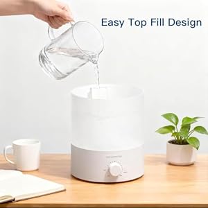 MEGAWISE 1.5L Cool Mist Humidifier, 24dB Quiet, Adjustable Mist — photo 6 of 6