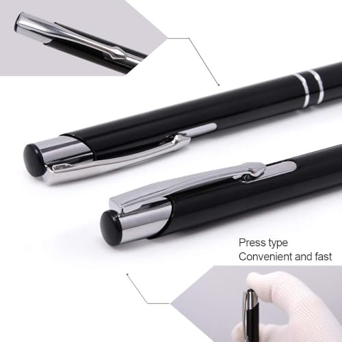 Image of Personalized Black Metal Ballpoint Pen | Custom Name Engraved StylePan2 Writing Pen | Office Stationery for Professionals (Pack of 1)