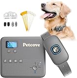 Wireless Dog Fence & Training Collar 2-in-1 | 500 ft Adjustable Boundary | Beep/Vibrate/Static 1–9 Levels | IPX7 Waterproof Receiver | Rechargeable | 10 Flags for Medium & Large Dogs | 15–77 lb
