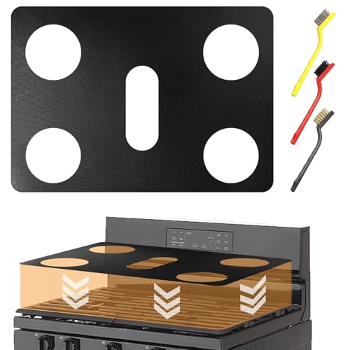 Tailored Fit Stove Top Protector for Whirlpool 30 5-Burner Gas Range Compatible with Models WFG775 WFG775H0HB WFG775H0HW - Reusable Non-Stick Teflon Coating & Easy Clean Splatter Guard