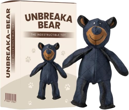 gafdu Unbreaka Bear 2.0 - Juguete Indestructible para Perros con Forma De Oso para Masticadores Agresivos, Juguete para Perros con Sonido De Oso Irrompible, Juguete Duradero para Mascotas