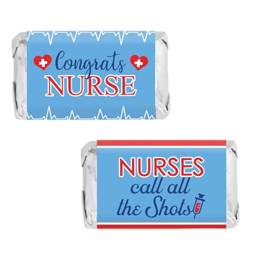 Stickers bonbons école infirmière pour décoration de table de fête diplôme