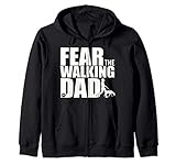 Fear The Walking Dad Dog Lover gift for Dog Dad Zip Hoodie