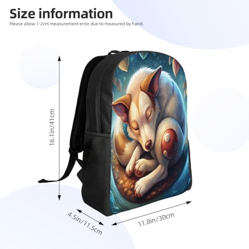 Comfort Fit Unisex Sleeping Puppy Dream Backpack Durable for Daily Commute & Travel Adventures 16 Inch4